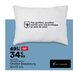 BUT Oreiller Beaubourg offre