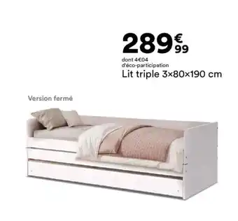 BUT Lit triple offre