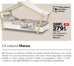 BUT Lit cabane Manoa offre