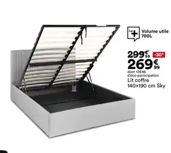 BUT Lit coffre Sky offre