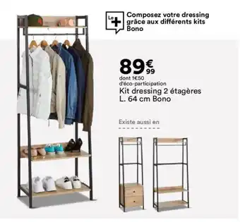 BUT Kit dressing 2 étagères offre
