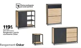 BUT Rangement 1 porte coulissante Oskar offre