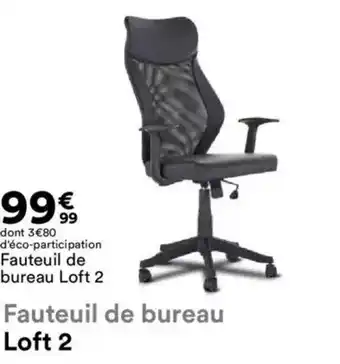 BUT Fauteuil de bureau Loft 2 offre
