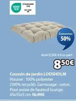 JYSK LODSHOLM Coussin de jardin offre