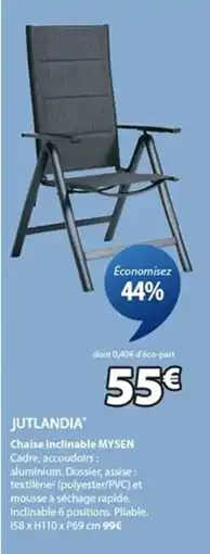 JYSK MYSEN Chaise inclinable offre