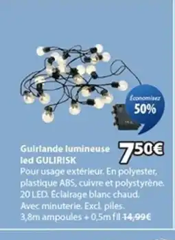 JYSK GULIRISK Guirlande lumineuse led offre