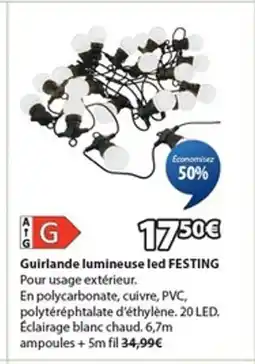 JYSK FESTING Guirlande lumineuse offre