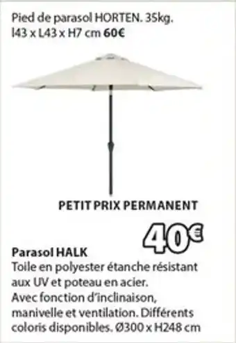 JYSK HALK Parasol offre