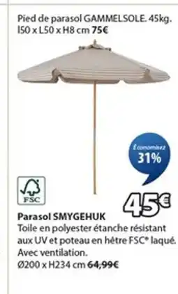 JYSK SMYGEHUK Parasol offre