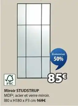 JYSK STUDSTRUP Miroir offre