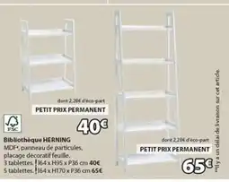 JYSK HERNING Bibliothèque offre