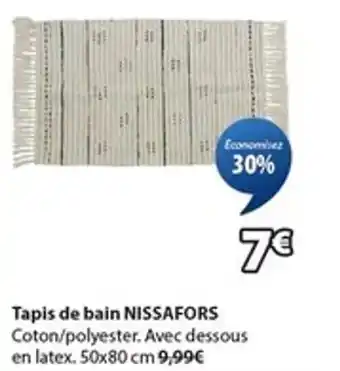 JYSK NISSAFORS Tapis de bain offre