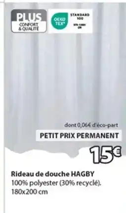 JYSK HAGBY Rideau de douche offre