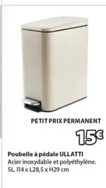 JYSK ULLATTI Poubelle à pédale offre
