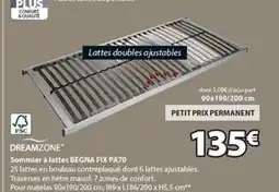 JYSK BEGNA FIX PA70 Sommier à lattes offre