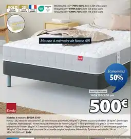 JYSK EPEDA S300 Matelas à ressorts offre
