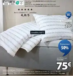 JYSK TRONFJELLET Couette synthétique offre