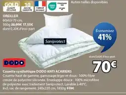 JYSK DODO Couette synthétique offre