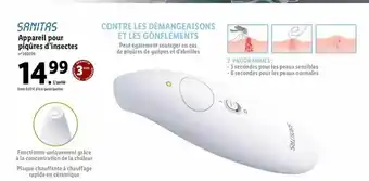 Lidl Appareil Pour Piqûres D'insectes Sanitas offre