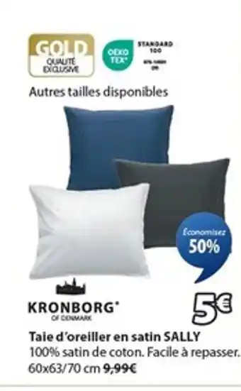 JYSK SALLY Taie d'oreiller en satin offre