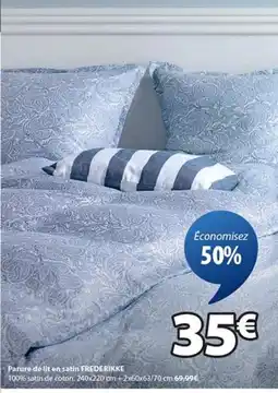 JYSK FREDERIKKE Parure de lit en satin offre