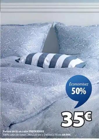 JYSK FREDERIKKE Parure de lit en satin offre