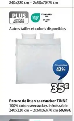 JYSK TINNE Parure de lit en seersucker offre