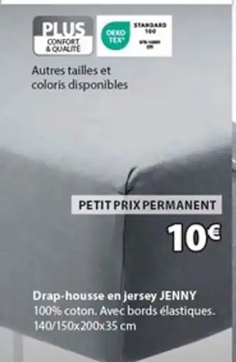 JYSK JENNY Drap-housse en jersey offre