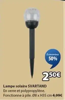 JYSK SVARTAND Lampe solaire offre