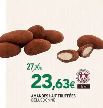 naturéO Amandes Lait Truffees offre