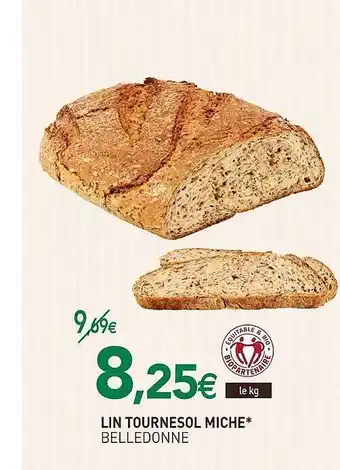 naturéO Lin Tourrnesol Miche offre