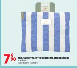 Auchan Trousse de toilette pour femme atelier léonie offre