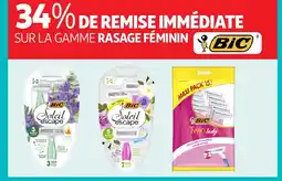 Auchan BIC Sur la gamme rasage féminin offre