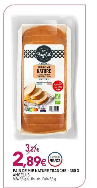 Pain De Mie Nature Tranche-350 G