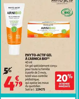 Auchan PHYTO-ACTIF gel à l'arnica bio offre