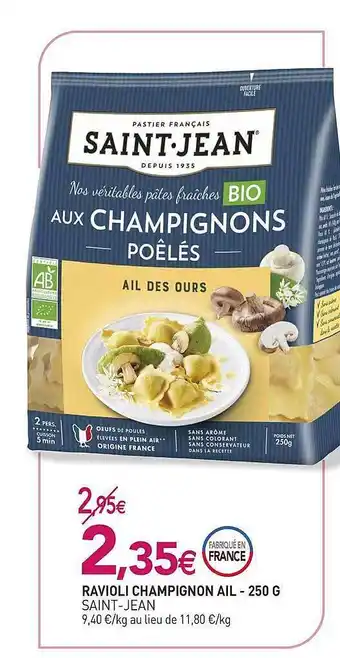 naturéO Ravioli Champignon Ail-250 G offre