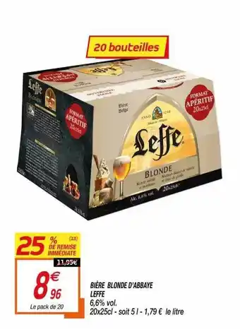 Netto Bière Blonde D'abbaye Leffe offre