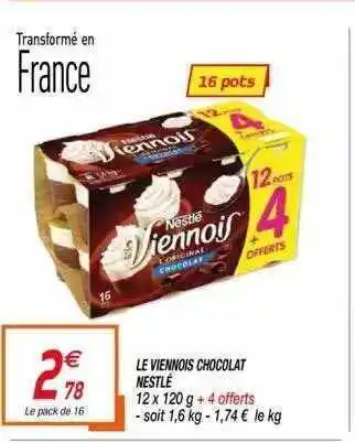 Netto Le Viennois Chocolat Nestlé offre
