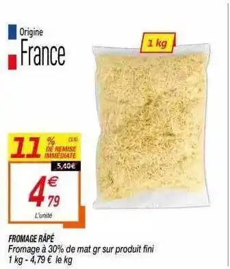 Netto Fromage Râpé offre