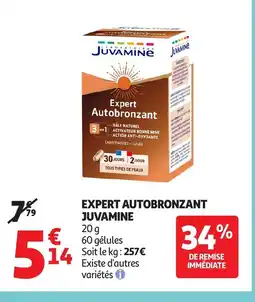 Auchan JUVAMINE Expert autobronzant offre