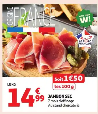 Auchan Jambon sec offre