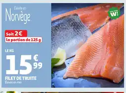 Auchan Filet de truite offre
