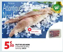 Auchan Filet de lieu noir offre