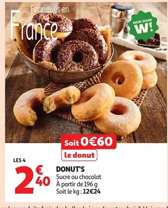 Auchan Donuts offre