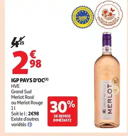 Auchan Igp pays d'oc offre
