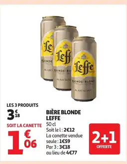 Auchan LEFFE Bière blonde offre