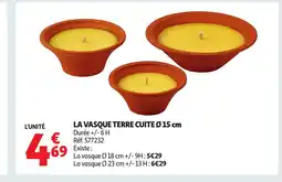 Auchan La vasque terre cuite offre