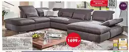 Möbel Martin Canapé Tissu gris offre