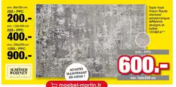 Möbel Martin Tapis tissé Vision Raute viscose/ polyacrylique offre