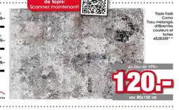 Möbel Martin Tapis tissé Como Tissu mélangé offre